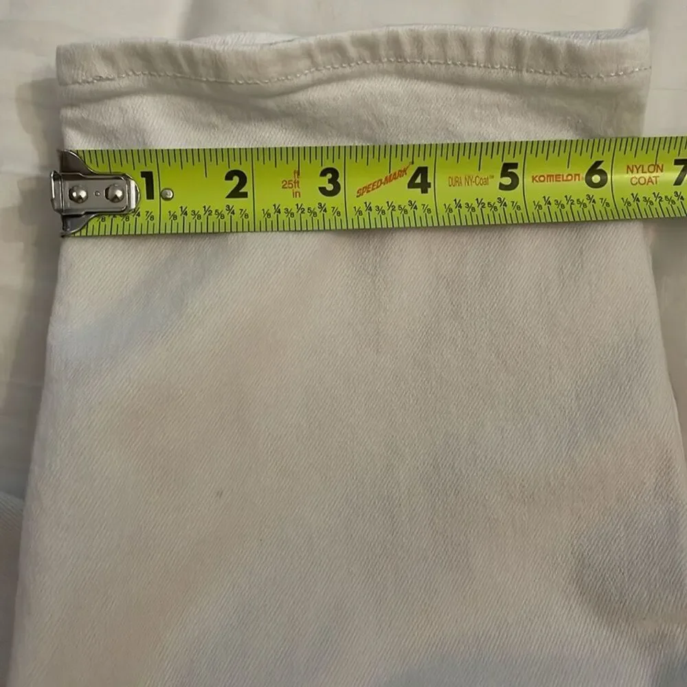American Eagle White Denim Mom Jeans Womens Size 10